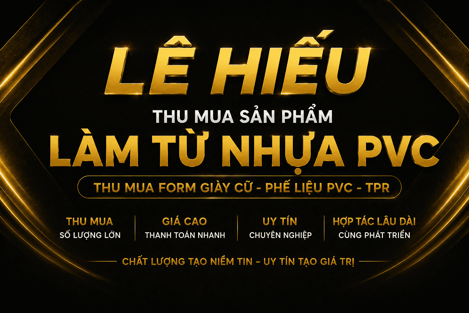 Banner thu mua phế liệu nhựa PVC