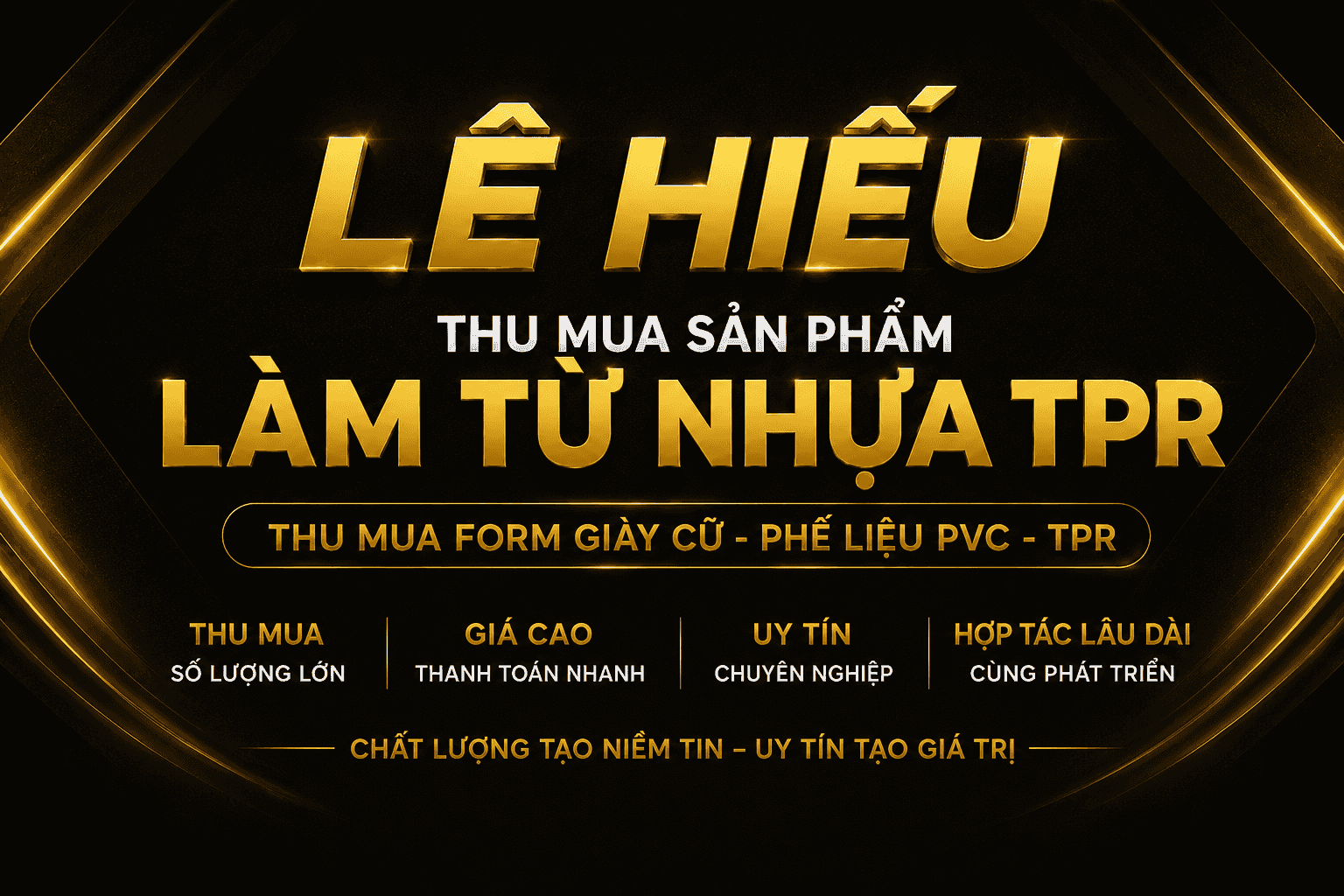 Banner thu mua phế liệu nhựa TPR